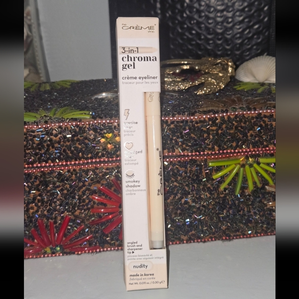 The Creme  shop 3 N 1 Chroma Gel Cream Eyeliner in NUDITY NIB
